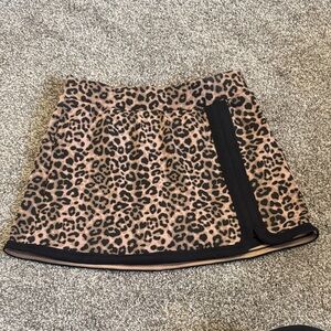 Leopard Print Women's Athletic Skort